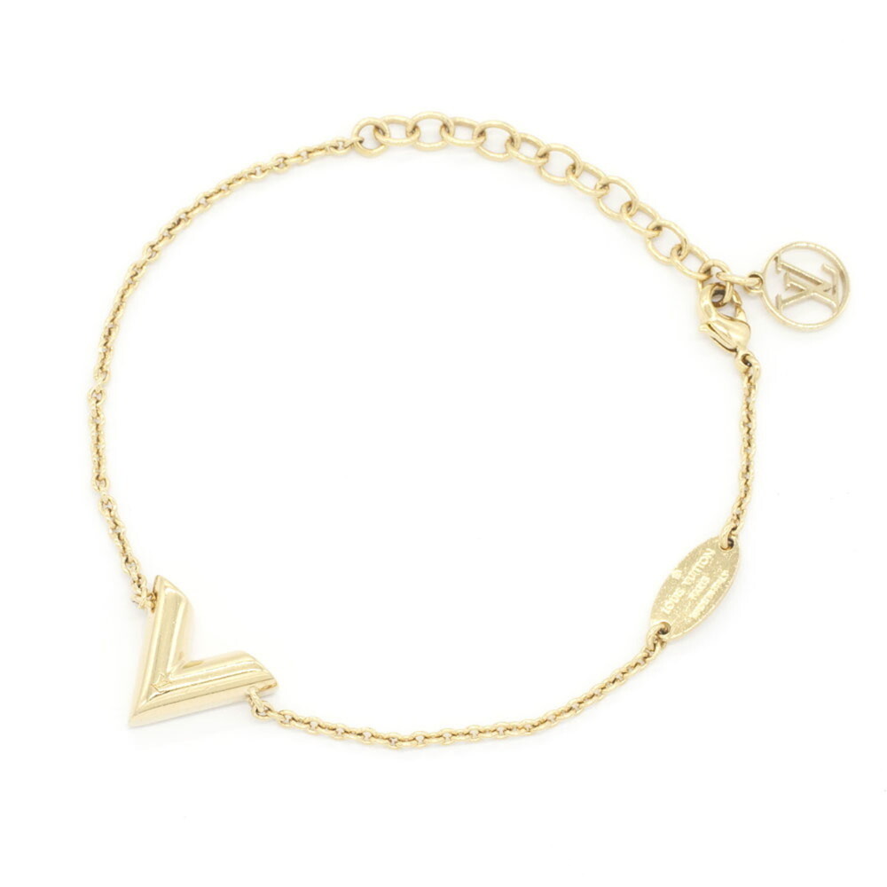 Louis Vuitton Essential V Bracelet M61084 Gold Metal LV Women's LOUIS VUITTON